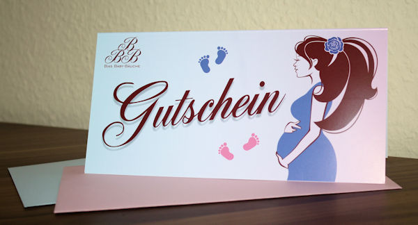 Gutschein für Babybauchabdrücke, 3D-Abformungen und Körperabformungen